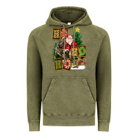 Vintage Olive Christmas Trex Ho Ho Ho Santa Vintage Hoodie - FaDigitalArtStudio