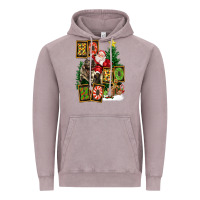 Vintage Zinc Christmas Trex Ho Ho Ho Santa Vintage Hoodie - FaDigitalArtStudio