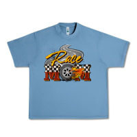 Pebble Blue Race mom Mother's Day Urban Heavy Tee - FaDigitalArtStudio
