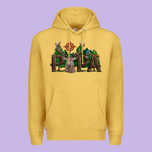 Western Papa Deer Hunting Premium Hoodie Designed By Lillyallendesigns