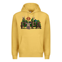 Antique Gold Western Papa Deer Hunting Premium Hoodie - LillyAllenDesigns