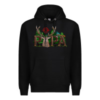 Black Western Papa Deer Hunting Premium Hoodie - LillyAllenDesigns