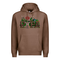 Chestnut Western Papa Deer Hunting Premium Hoodie - LillyAllenDesigns