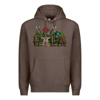 Coffee Western Papa Deer Hunting Premium Hoodie - LillyAllenDesigns