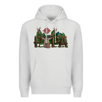Dove Grey Western Papa Deer Hunting Premium Hoodie - LillyAllenDesigns