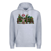 Heather Grey Western Papa Deer Hunting Premium Hoodie - LillyAllenDesigns