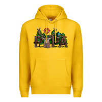 Lemon Western Papa Deer Hunting Premium Hoodie - LillyAllenDesigns