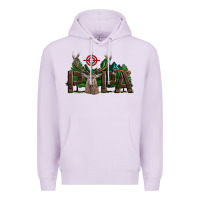 Lilac Western Papa Deer Hunting Premium Hoodie - LillyAllenDesigns