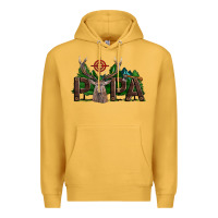 Mustard Western Papa Deer Hunting Premium Hoodie - LillyAllenDesigns
