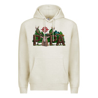 Oatmeal Heather Western Papa Deer Hunting Premium Hoodie - LillyAllenDesigns