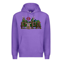 Purple Western Papa Deer Hunting Premium Hoodie - LillyAllenDesigns
