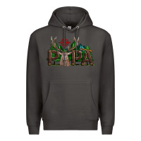 Smoke Western Papa Deer Hunting Premium Hoodie - LillyAllenDesigns