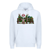 White Western Papa Deer Hunting Premium Hoodie - LillyAllenDesigns