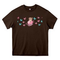 Chocolate Brown butterflies and mom Heavy Core Tee - TumblerDesignByShophia