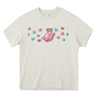 Cream butterflies and mom Heavy Core Tee - TumblerDesignByShophia