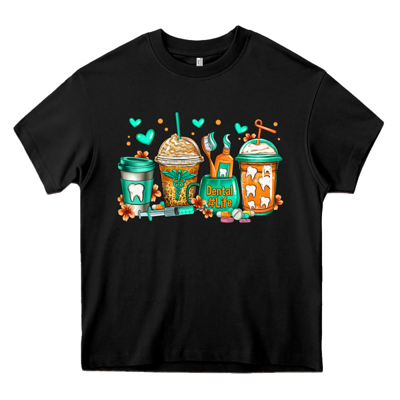 Dental Life Coffee Cups Heavy Core Tee by Jasminsmagicworld | Teevron
