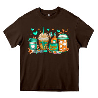 Chocolate Brown dental life coffee cups Heavy Core Tee - Jasminsmagicworld
