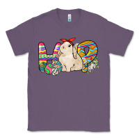 Lavender Hop rabbit Easter Day Classic Tee - HowdyJamesFarm