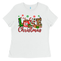 White love christmas Ladies Tee - OliviaCreatesArt
