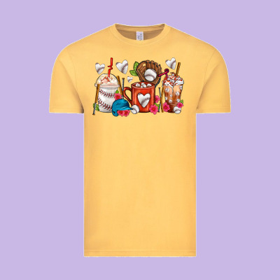 Baseball Coffee Cups Vintage Tee Designed By Fadigitalartstudio