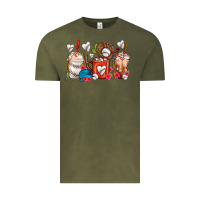 Vintage Olive Baseball Coffee Cups Vintage Tee - FaDigitalArtStudio