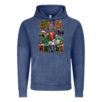 Vintage Denim Rex The Halls Vintage Hoodie - FaDigitalArtStudio