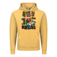 Vintage Mustard Rex The Halls Vintage Hoodie - FaDigitalArtStudio