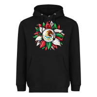 Black Christmas sunflower Mexican flag Heavyweight Hoodie - JahusDesignShop