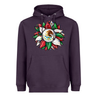 Plum Christmas sunflower Mexican flag Heavyweight Hoodie - JahusDesignShop