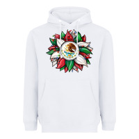 White Christmas sunflower Mexican flag Heavyweight Hoodie - JahusDesignShop