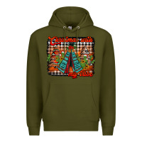 Army Green christmas with my tribe Premium Hoodie - Jasminsmagicworld