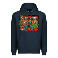 Navy christmas with my tribe Premium Hoodie - Jasminsmagicworld