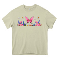 Mossy butterflies and flowers Heavy Core Tee - TumblerDesignByShophia
