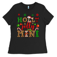 Black holly jolly mini Ladies Tee - OliviaCreatesArt