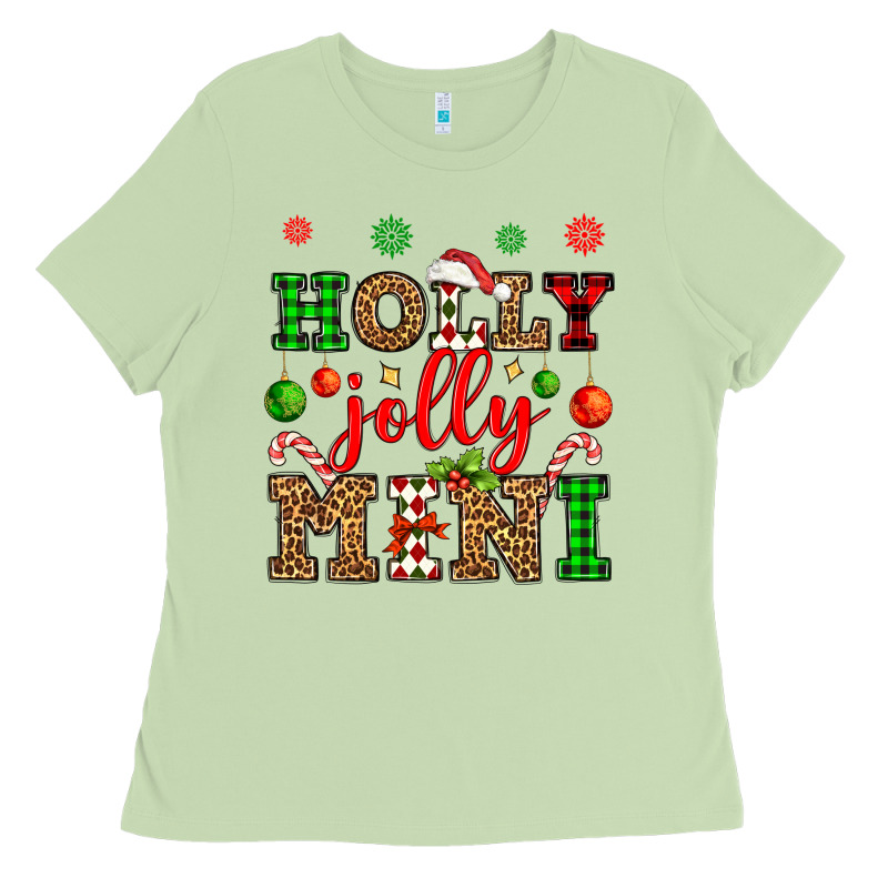Holly Jolly Mini Ladies Tee by OliviaCreatesArt | Teevron