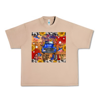 Burro Fourth Of July Truck Urban Heavy Tee - FaDigitalArtStudio