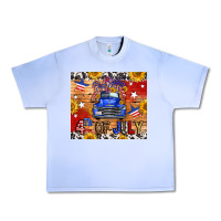 Grape Ice Fourth Of July Truck Urban Heavy Tee - FaDigitalArtStudio