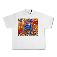 Lunar Rock Fourth Of July Truck Urban Heavy Tee - FaDigitalArtStudio