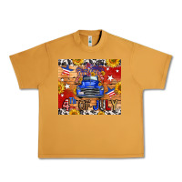 Peanut Butter Fourth Of July Truck Urban Heavy Tee - FaDigitalArtStudio