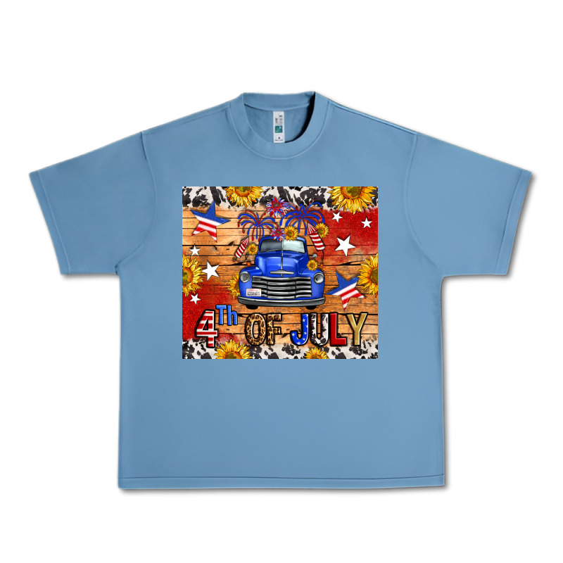 Fourth Of July Truck Urban Heavy Tee by FaDigitalArtStudio | Teevron