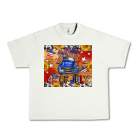 Pistachio Fourth Of July Truck Urban Heavy Tee - FaDigitalArtStudio