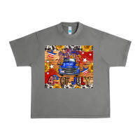 Tornado Fourth Of July Truck Urban Heavy Tee - FaDigitalArtStudio