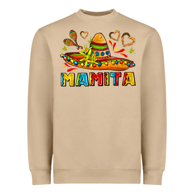 Mamita And Sombrero With Lime Flowers Heavyweight Sweatshirt by AdoDesignShop | Teevron
