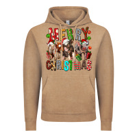 Vintage Coffee Merry christmas pigs Vintage Hoodie - FaDigitalArtStudio