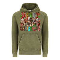 Vintage Olive Merry christmas pigs Vintage Hoodie - FaDigitalArtStudio