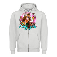 Dove Grey only you and couple with keys Zipper Hoodie - AdoDesignShop