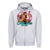 Heather Grey only you and couple with keys Zipper Hoodie - AdoDesignShop