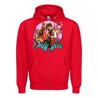 Red only you and couple with keys Zipper Hoodie - AdoDesignShop