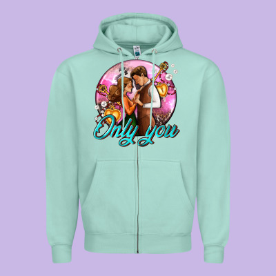 Only You And Couple With Keys Zipper Hoodie Designed By Adodesignshop