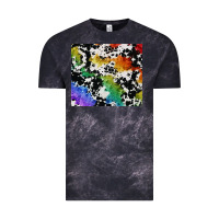 Cloud Black rainbow pride cowhide tumbler Vintage Tee - FaDigitalArtStudio